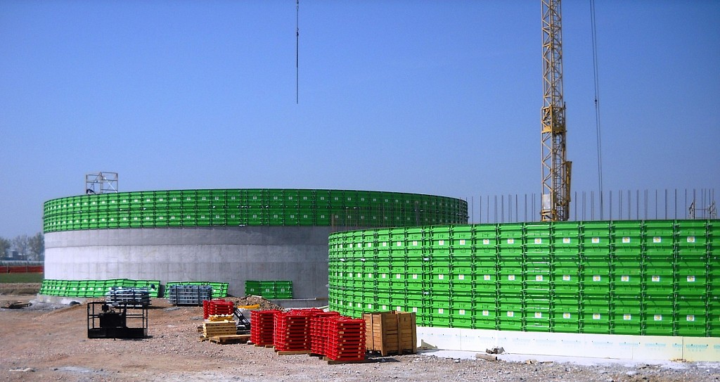 Biogas shoring system